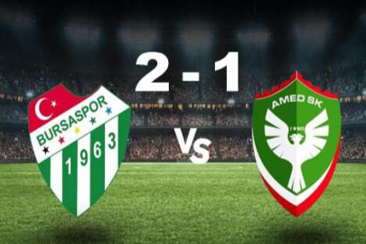 Bursaspor-Amed maçı tamamlandı !
