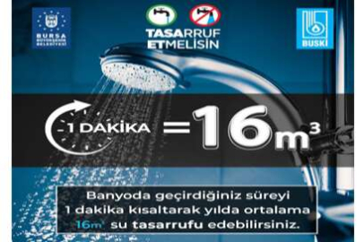 BUSKİ tasarruf için uyardı !