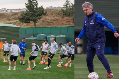 Trabzonspor, Orhan Ak ve teknik ekiple son idmanına çıktı
