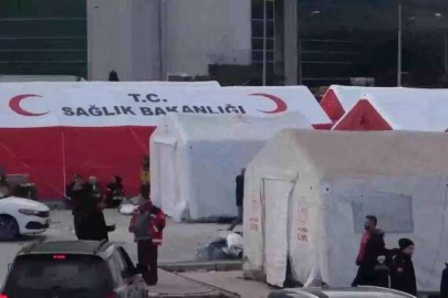 Nurdağı'nda sahra hastanesi kuruldu