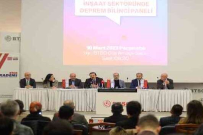 BTSO'da ‘İnşaat Sektöründe Deprem Bilinci' paneli
