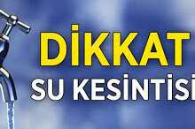 Nilüfer'de su kesintisi