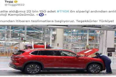 Togg sahiplerini bekliyor...Bir günde 22 bin sipariş