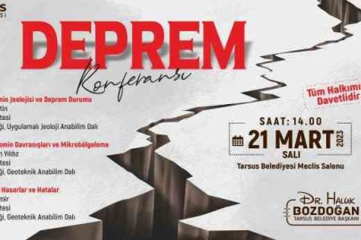 Tarsus'ta 'deprem' konulu toplantı düzenlenecek