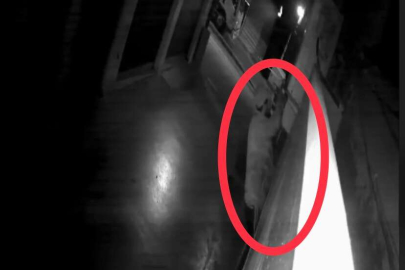 Kedi gibi duvara tırmanan hırsız, güvenlik kameralarından kaçamadı