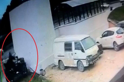 Baba oğulu ayıran ATV kazası kamerada