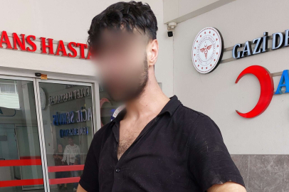 Elinde bıçakla dini nikahlı eşini darp eden genç gözaltında