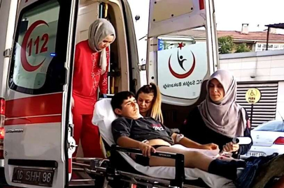 Bursa İnegöl'de oyun oynayan çocuğu yılan soktu