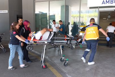 2 işçi çalıştıkları binadan düştü