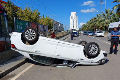 Otomobil takla attı: 1 yaralı