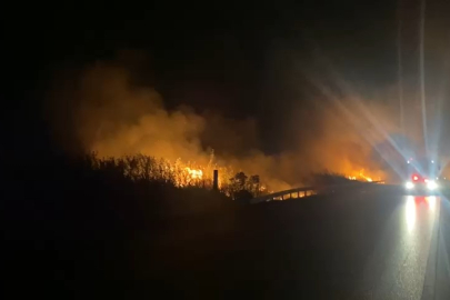 Metal yüklü tırda yangın! Alev topuna döndü