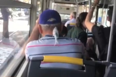 Görenleri şaşırttı...Otobüste yaşanan ilginç olay!
