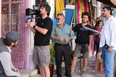 Film setinde yangın