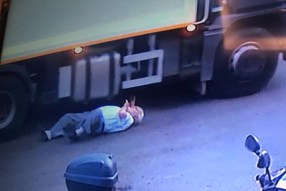 Çöp kamyonu yaşlı adamı ezdi