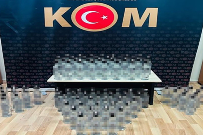 Sahte bandrollü 45 bin lira değerinde alkol ele geçirildi