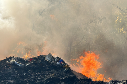 Tekstil atıkları cayır cayır yandı