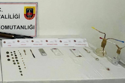 Uyuşturucu operasyonunda tarihi eserler de ele geçirildi
