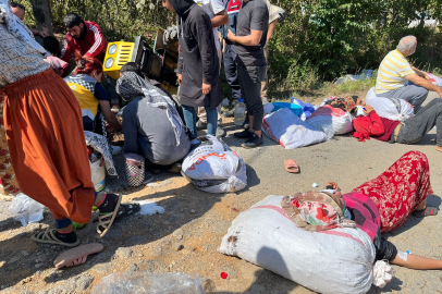 İşçileri taşıyan patpat devrildi: 5 yaralı