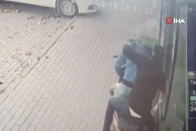 Nalburun önünden tel çalan şüpheliler kameraya yakalandı