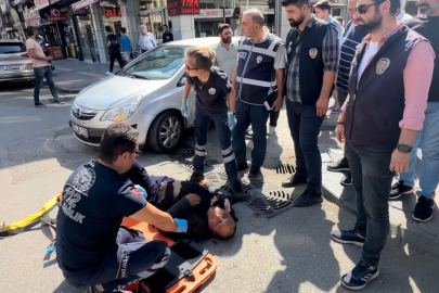 Sarhoş şahıs kendini yere bıraktı