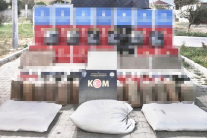 1 ton bandrolsüz tütün ele geçirildi