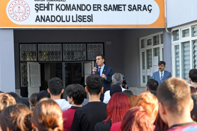 Başkan Dündar, yeni haftada okul ziyaretinde