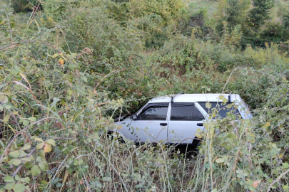 Otomobil şarampole uçtuğu kaza! 4 yaralı