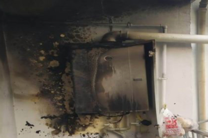 Kombi bomba gibi patladı