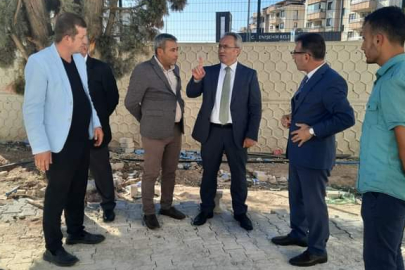 Alireisoğlu'ndan yapımı  süren okullara ziyaret