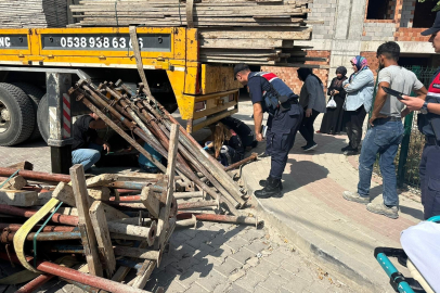 İnşaatta acı dolu kaza! Halat koptu ve...