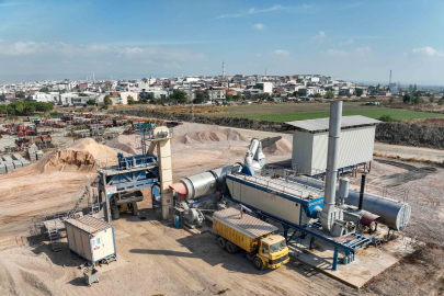 Kendi asfaltını kendi üreten belediye