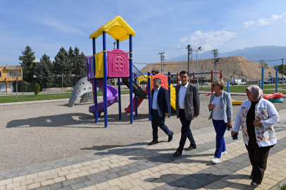 O ilçenin parkları yenileniyor