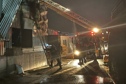 Talaş fabrikasında korkutan yangın !