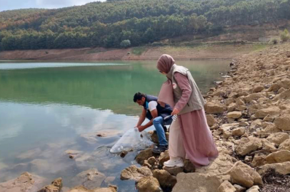 Yenişehir'de göletlere balık takviyesi yapıldı