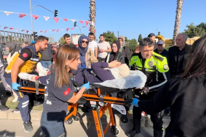 Otomobilin çarptığı yaya yaralandı