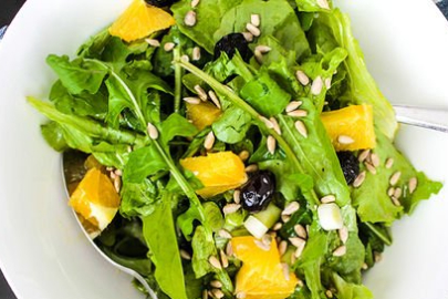 Portakallı roka salatası