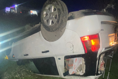 Takla atan araçtaki 1 kişi öldü, 3 kişi ağır yaralandı