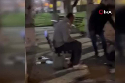 Bıçaklanarak yaralanan adam horlayarak uyuya kaldı: O anlar kamerada