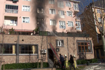 Alev alev yanan daire kullanılamaz hale geldi