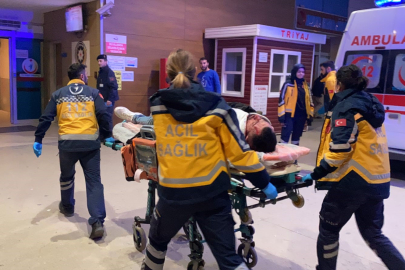 Kasisten hızlı geçen motosiklet devrildi: 1 ağır yaralı