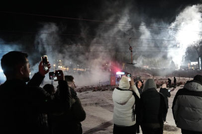 Uludağ’da yeni yıl buruk kutlandı
