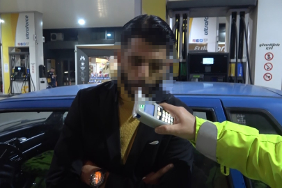 Uygulama noktasından kaçtı, yakıt alırken yakalandı