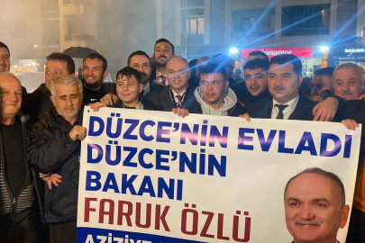 Faruk Özlü’ye Düzce'de coşkulu karşılama