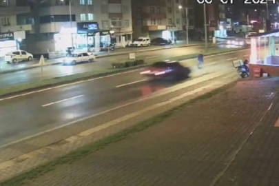 Ölümlü kaza güvenlik kamerasına yansıdı