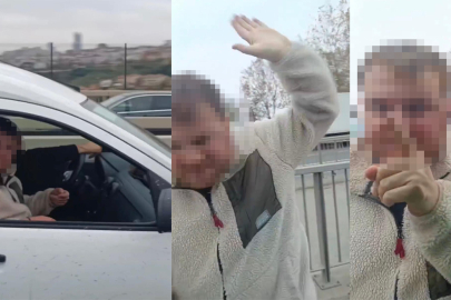 İstanbul’da trafikte öfkeli maganda dehşeti kamerada: Tek yumrukla aynayı kırdı