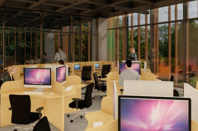 İnegöl’ün Teknoloji Donanımlı Nöbetçi Kitaphanesi Yükseliyor