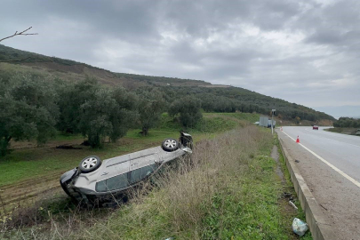 Kaza anı kamerada, tarlaya böyle uçtu