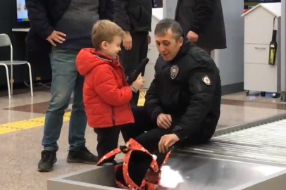 Havaalanı polisini şok eden olay