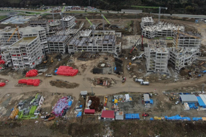 Trabzon Şehir Hastanesi’nin inşaatı yükseliyor