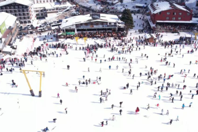 Uludağ’da sömestr sonu izdihamı